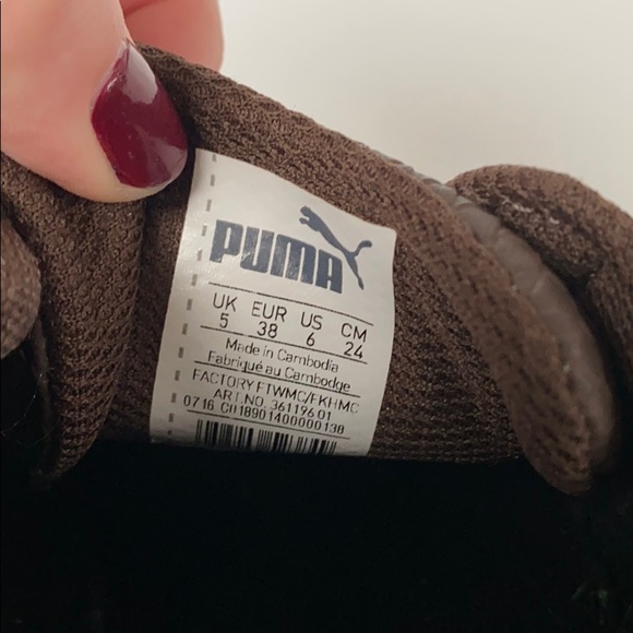 Retro Faux Leather Puma Sneakers - Picture 6 of 7